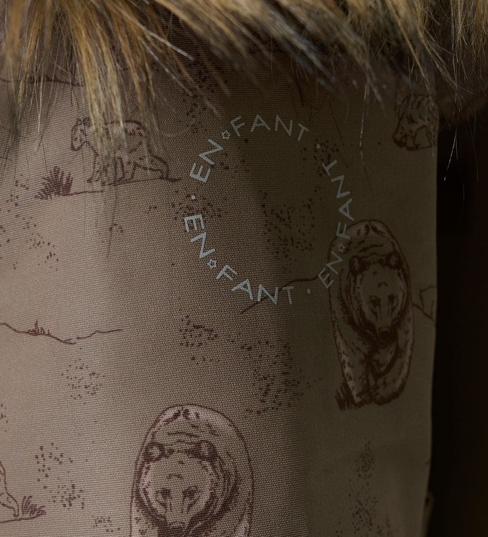 En Fant Snowsuit - Chocolate Chip w. Bears