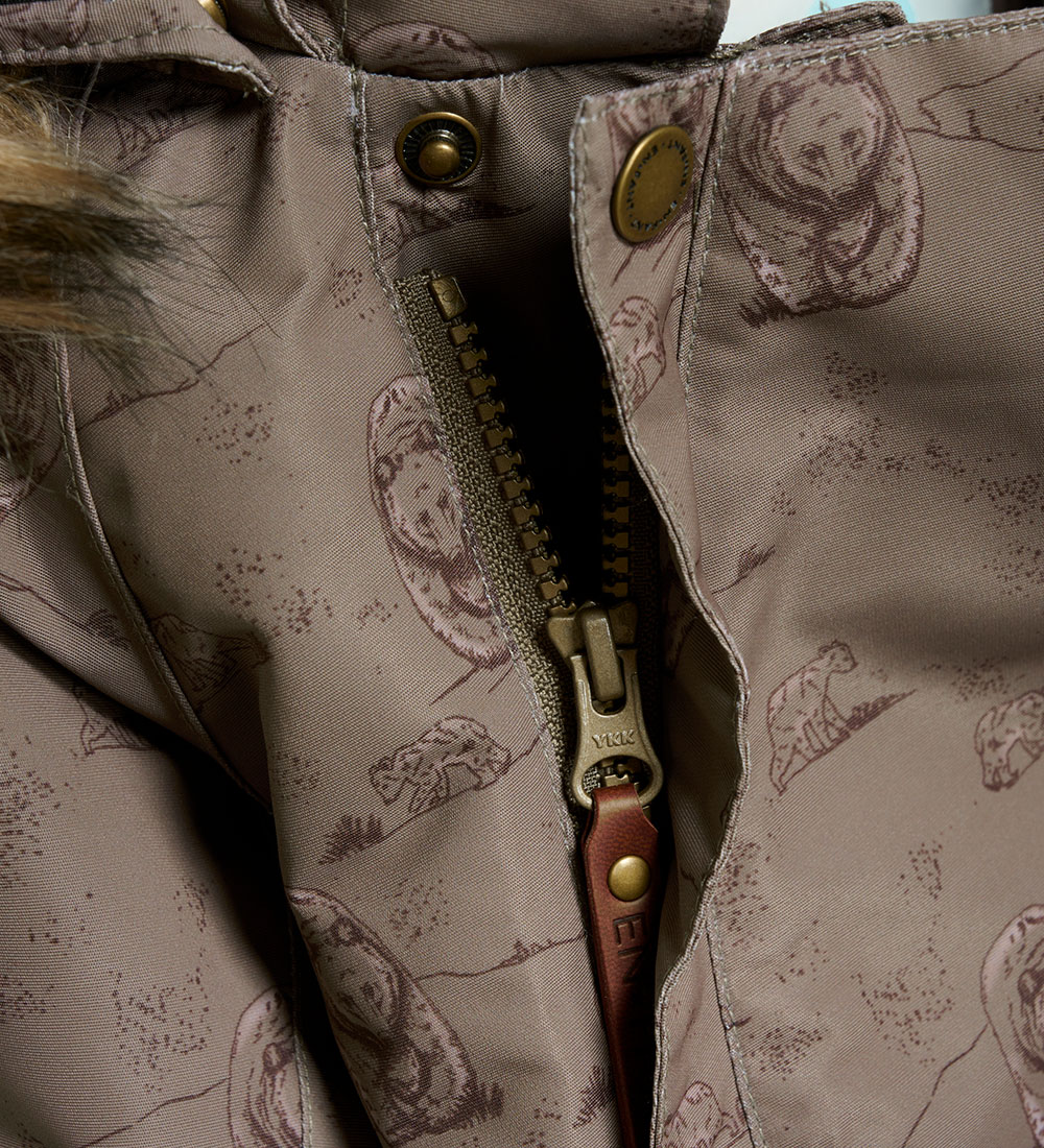 En Fant Snowsuit - Chocolate Chip w. Bears