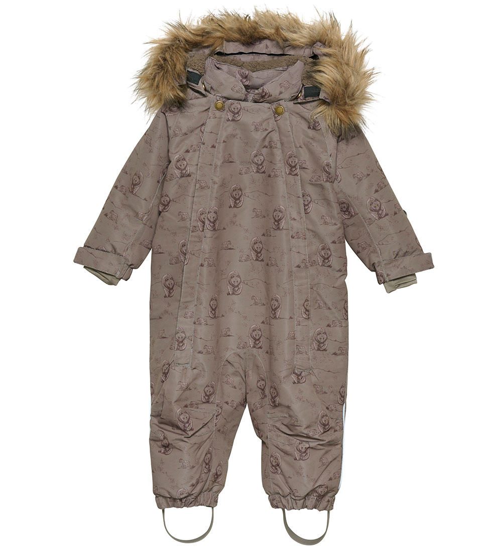 En Fant Snowsuit - Chocolate Chip w. Bears
