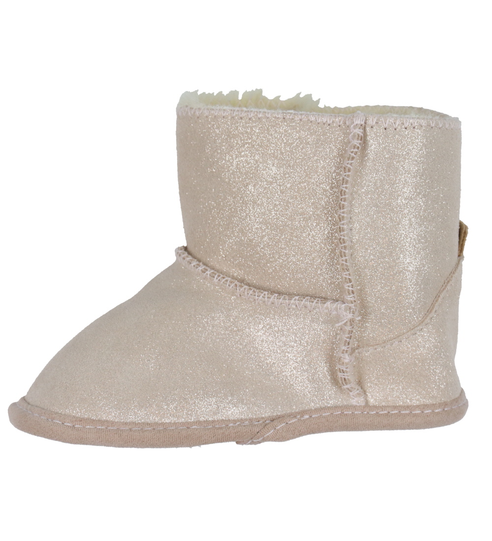 En Fant Sheepskin Slippers - Rose Dust w. Glitter