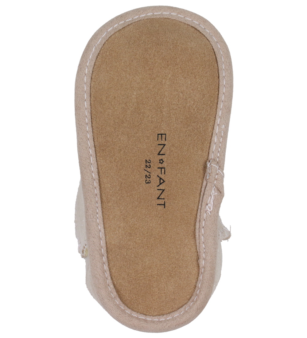 En Fant Sheepskin Slippers - Rose Dust w. Glitter