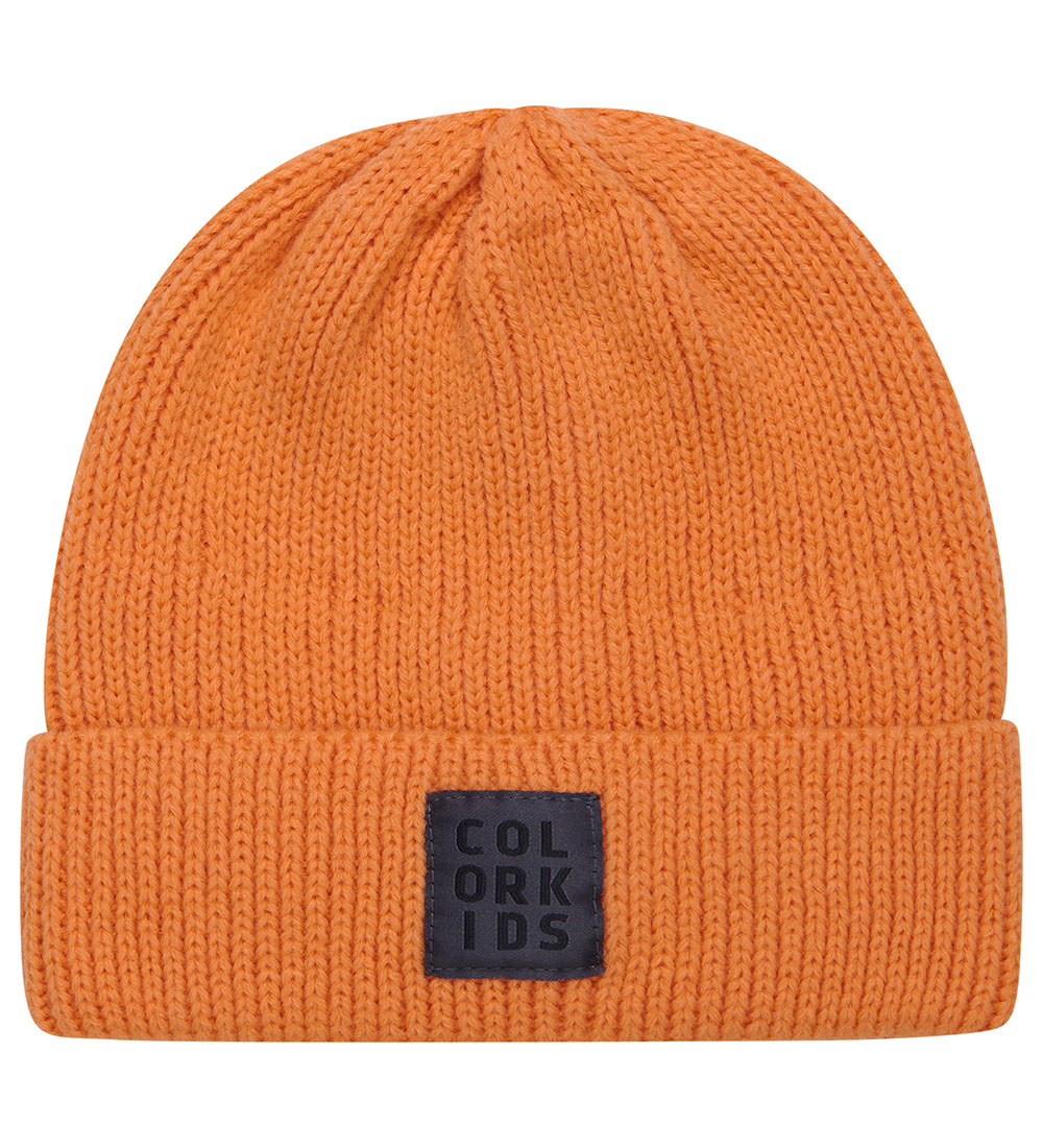 Color Kids Beanie - Wool/Acrylic - Autumn Sunset