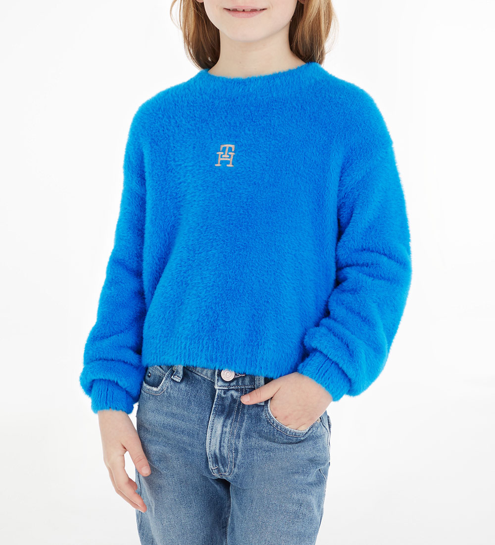Tommy Hilfiger Blouse - Knitted - Monogram Soft - Cerulean Aqua