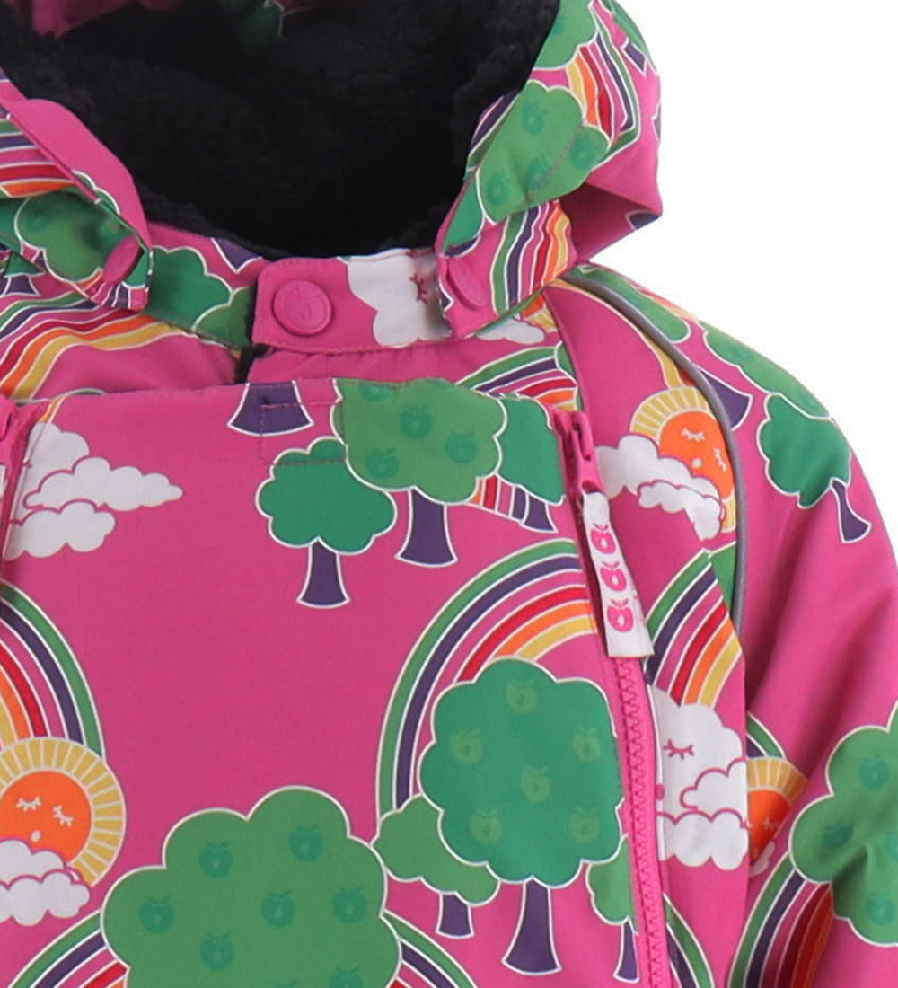 Småfolk Sneeuwpak - Roze m. Regenbooglandschap