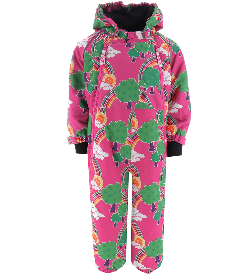 Småfolk Sneeuwpak - Roze m. Regenbooglandschap