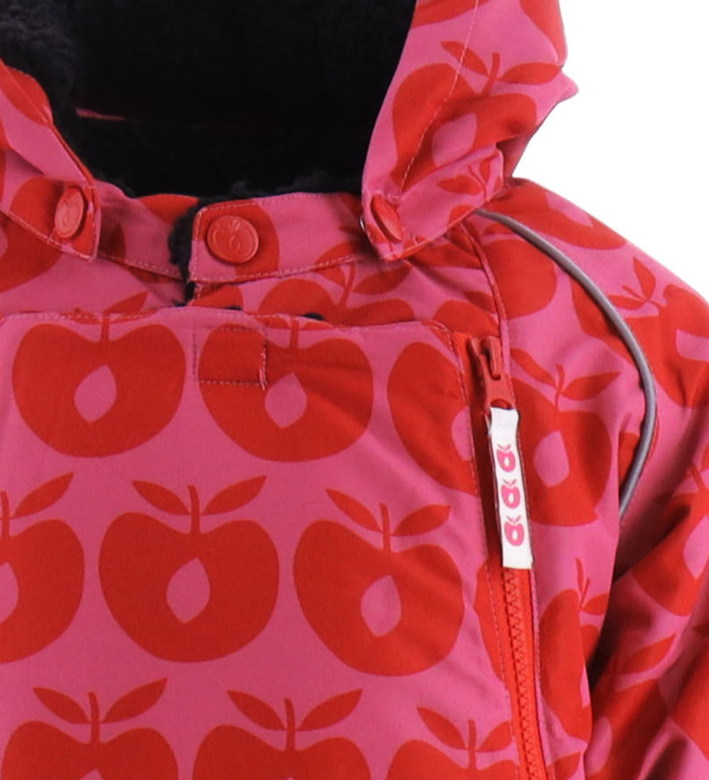 Småfolk Snowsuit - Pink w. Apples
