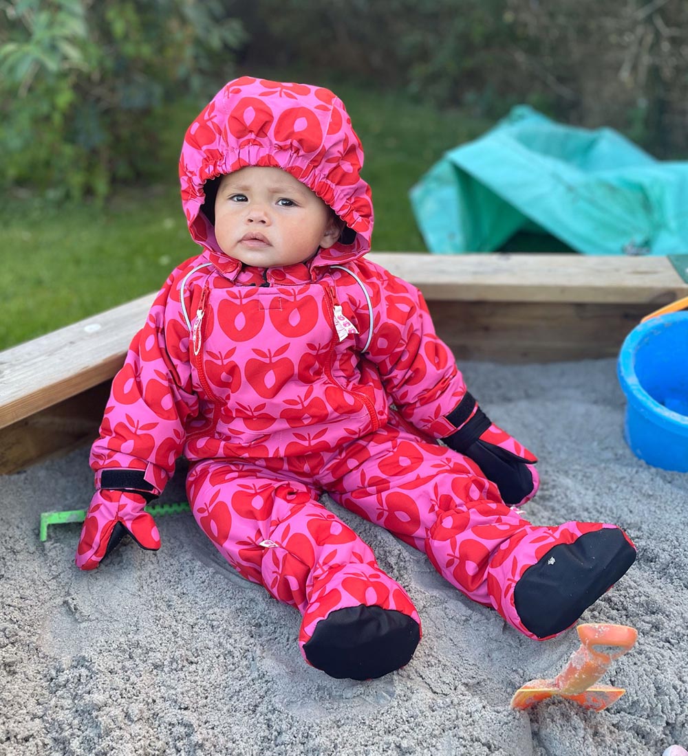Småfolk Snowsuit - Pink w. Apples