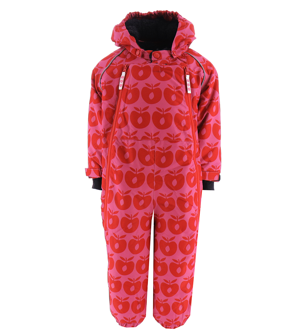 Småfolk Snowsuit - Pink w. Apples