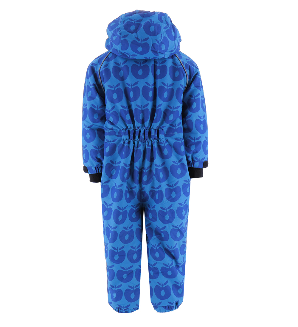 Småfolk Snowsuit - Ocean Blue w. Apples