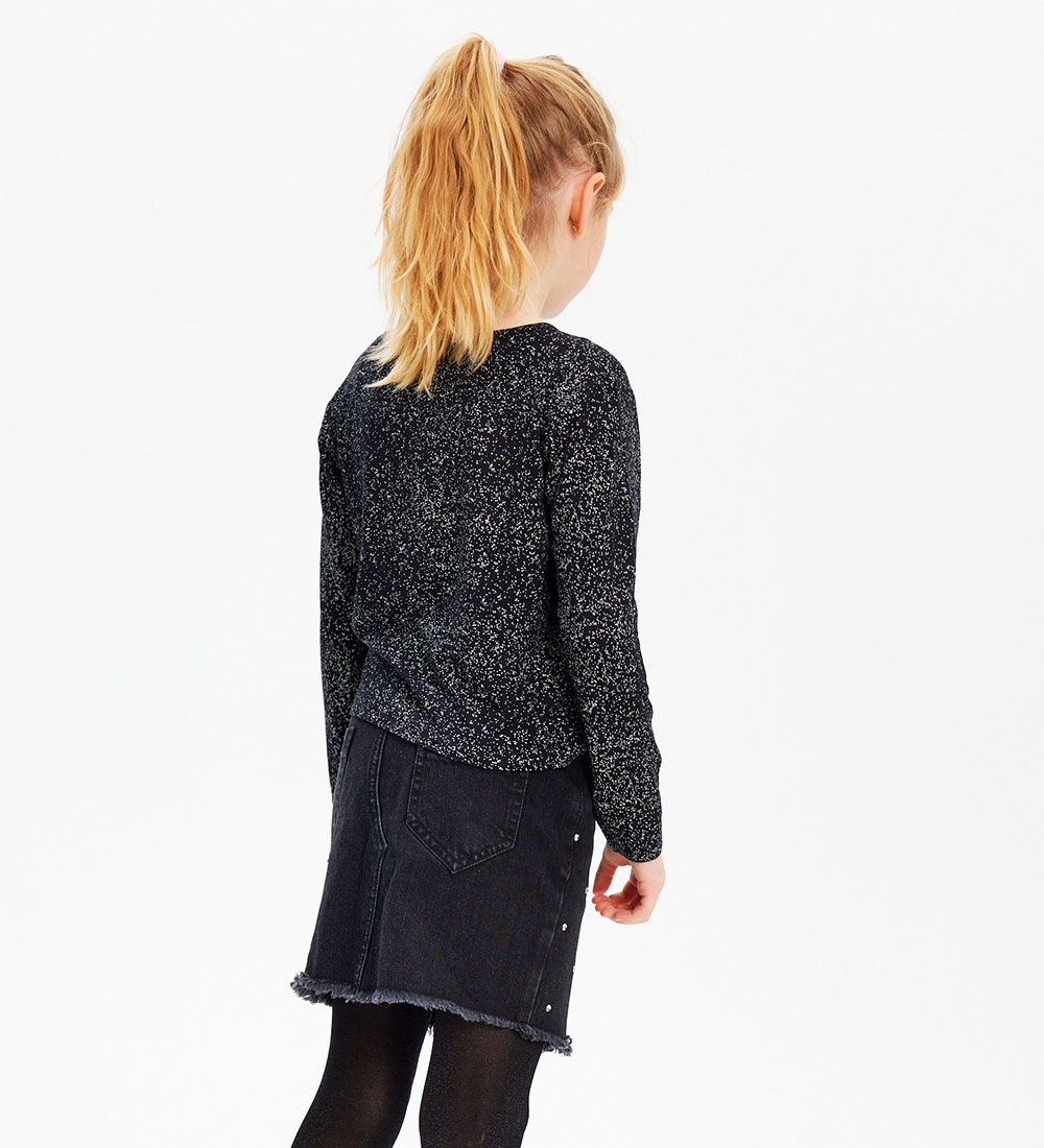 The New Skirt - Denim - TnIsia - Black w. Rhinestone