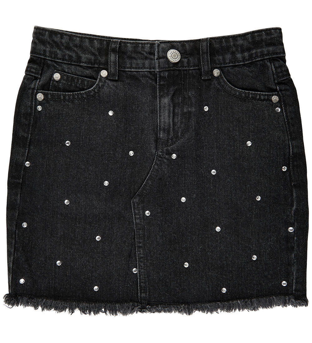 The New Skirt - Denim - TnIsia - Black w. Rhinestone