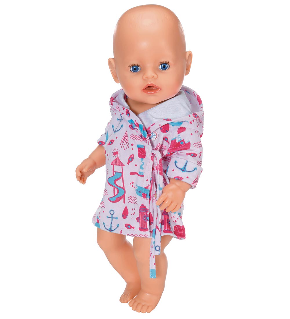 Baby Born Doll Clothes - Bathrobe - Pink