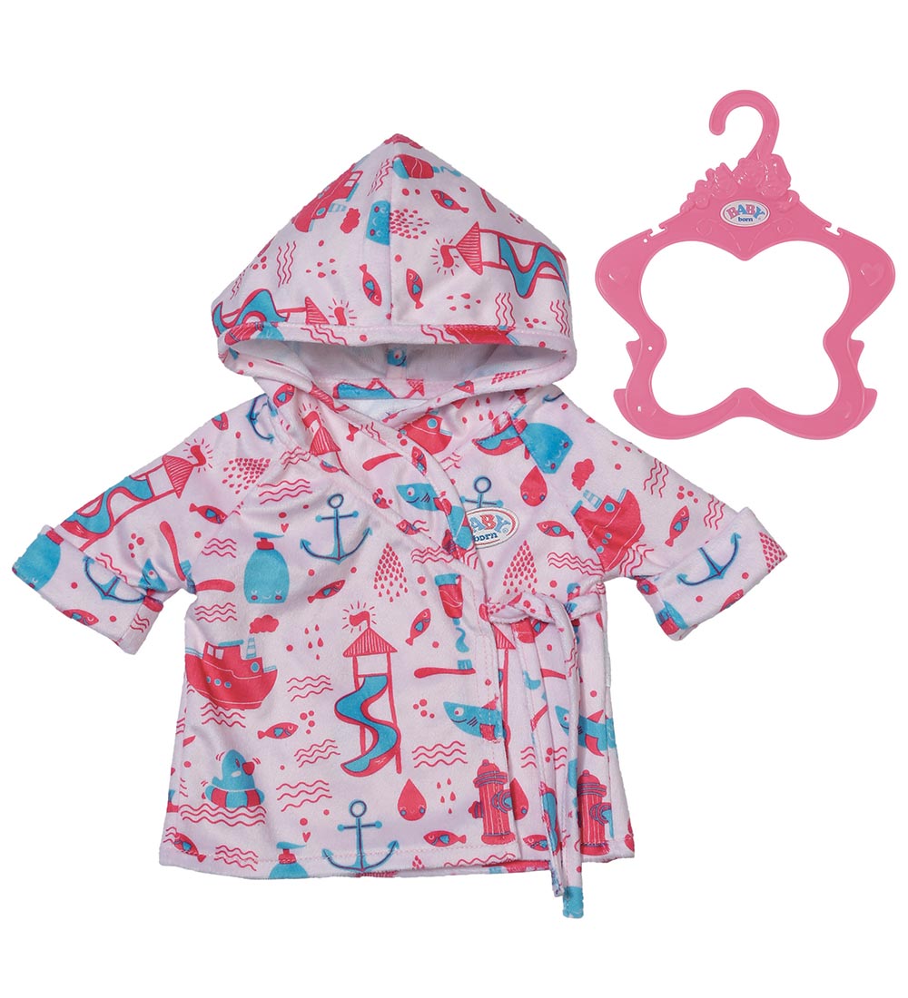 Baby Born Doll Clothes - Bathrobe - Pink