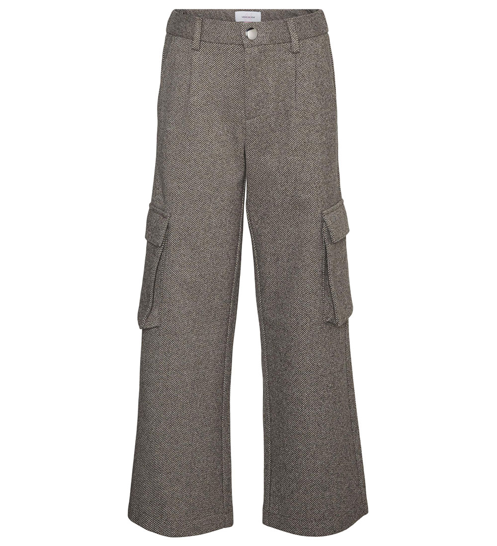 Vero Moda Girl Trousers - VmPia - Light Grey Melange