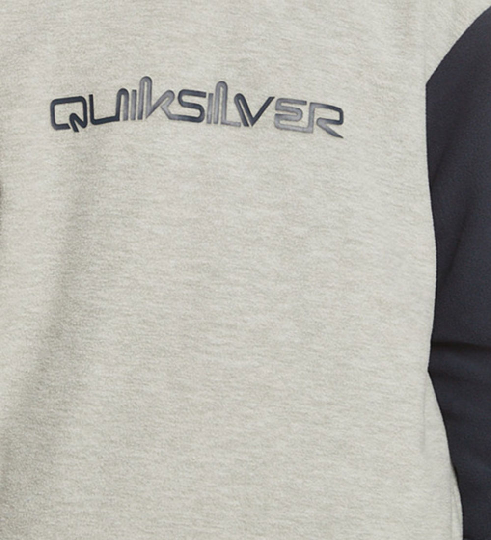 Quiksilver Fleece Jumper - Essentials Polar Hood - Grey/Blue