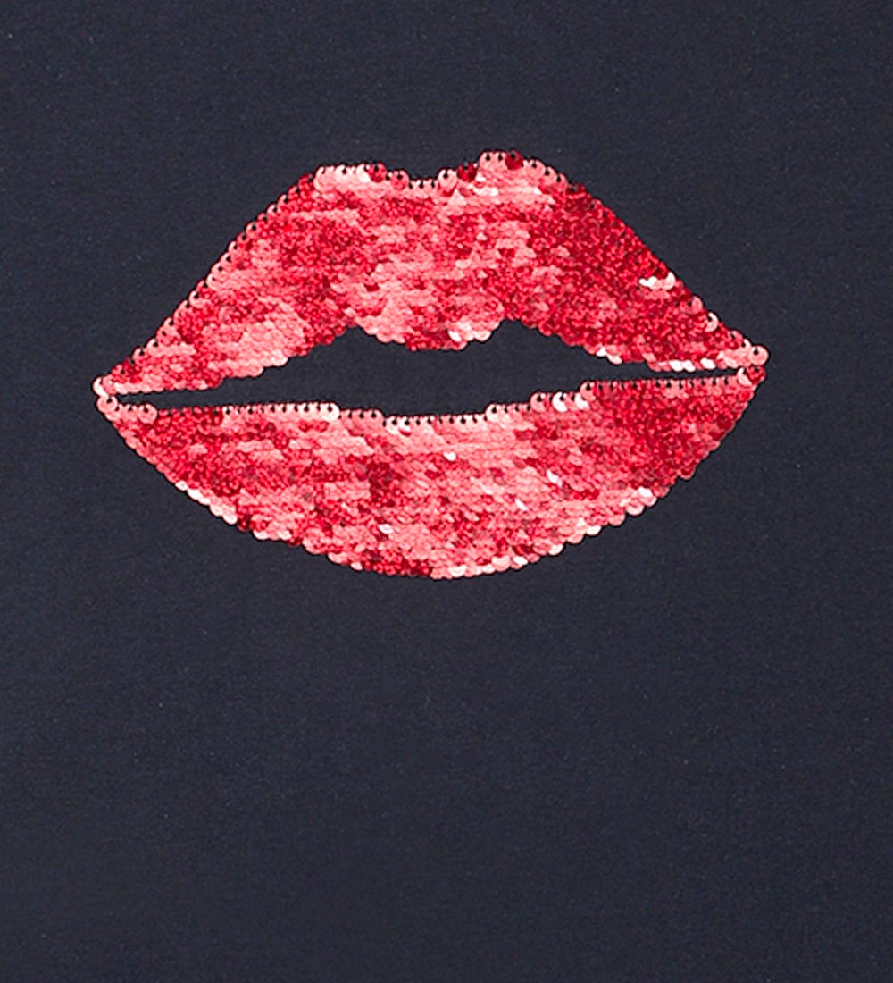 The New T-shirt - TnLips - Navy Blazer w. Sequins