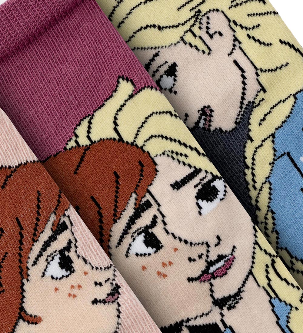 Name It Socks - NmfObsa Frozen - 3-Pack - Rose Smoke