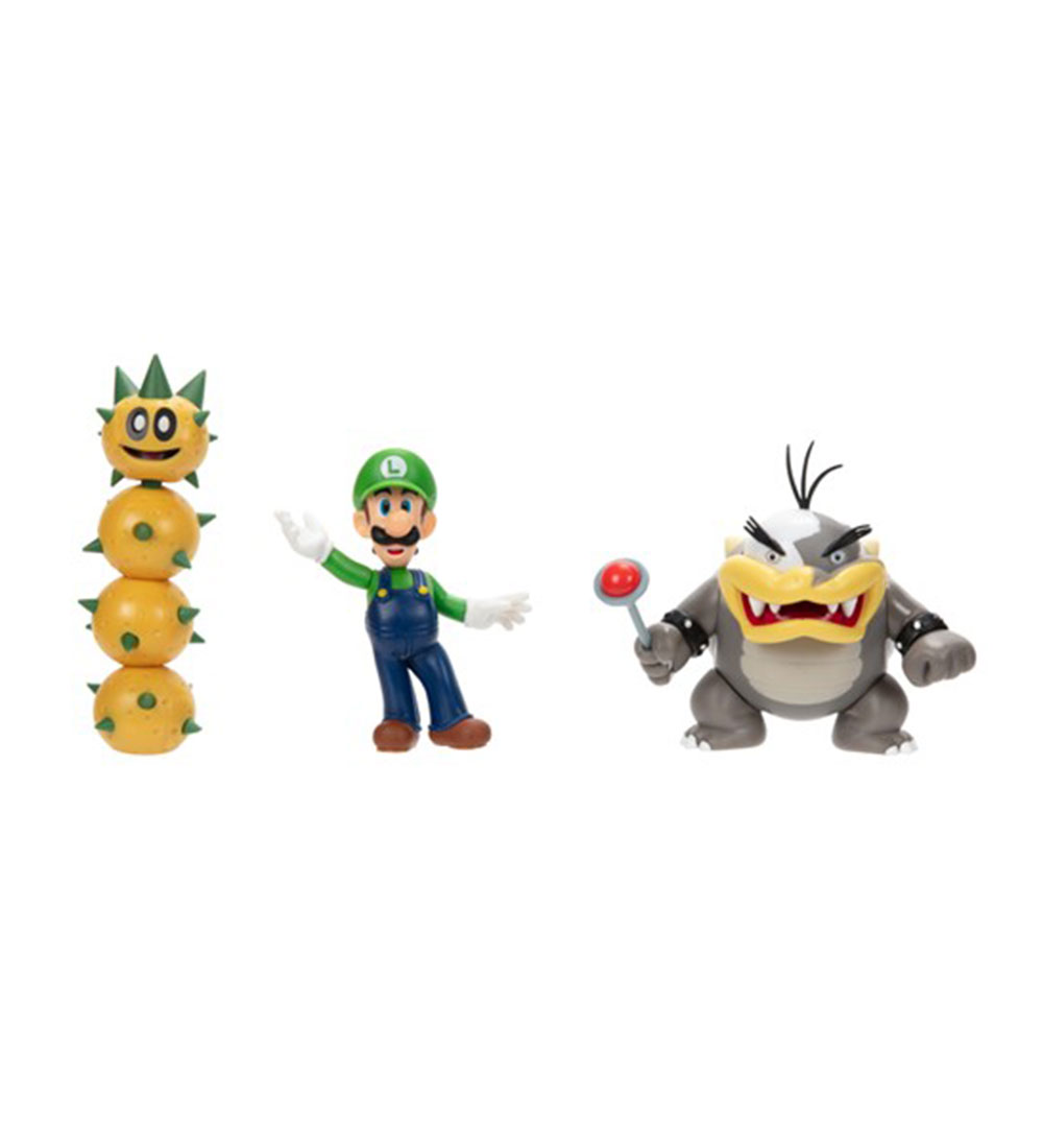 Super Mario Toy Figurine - Luigi and Morton Koopa w. Pokey