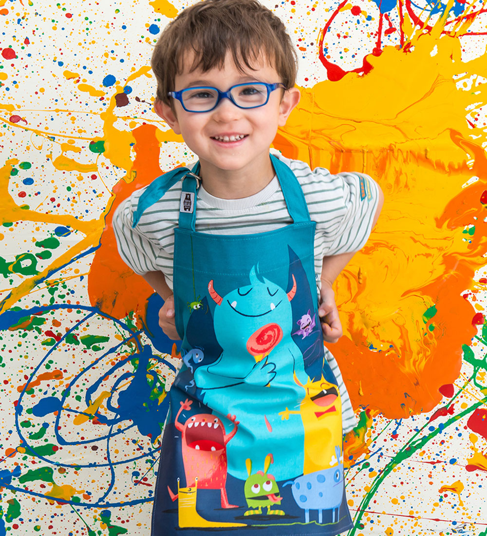 ThreadBear Apron - Scruffle Monsters