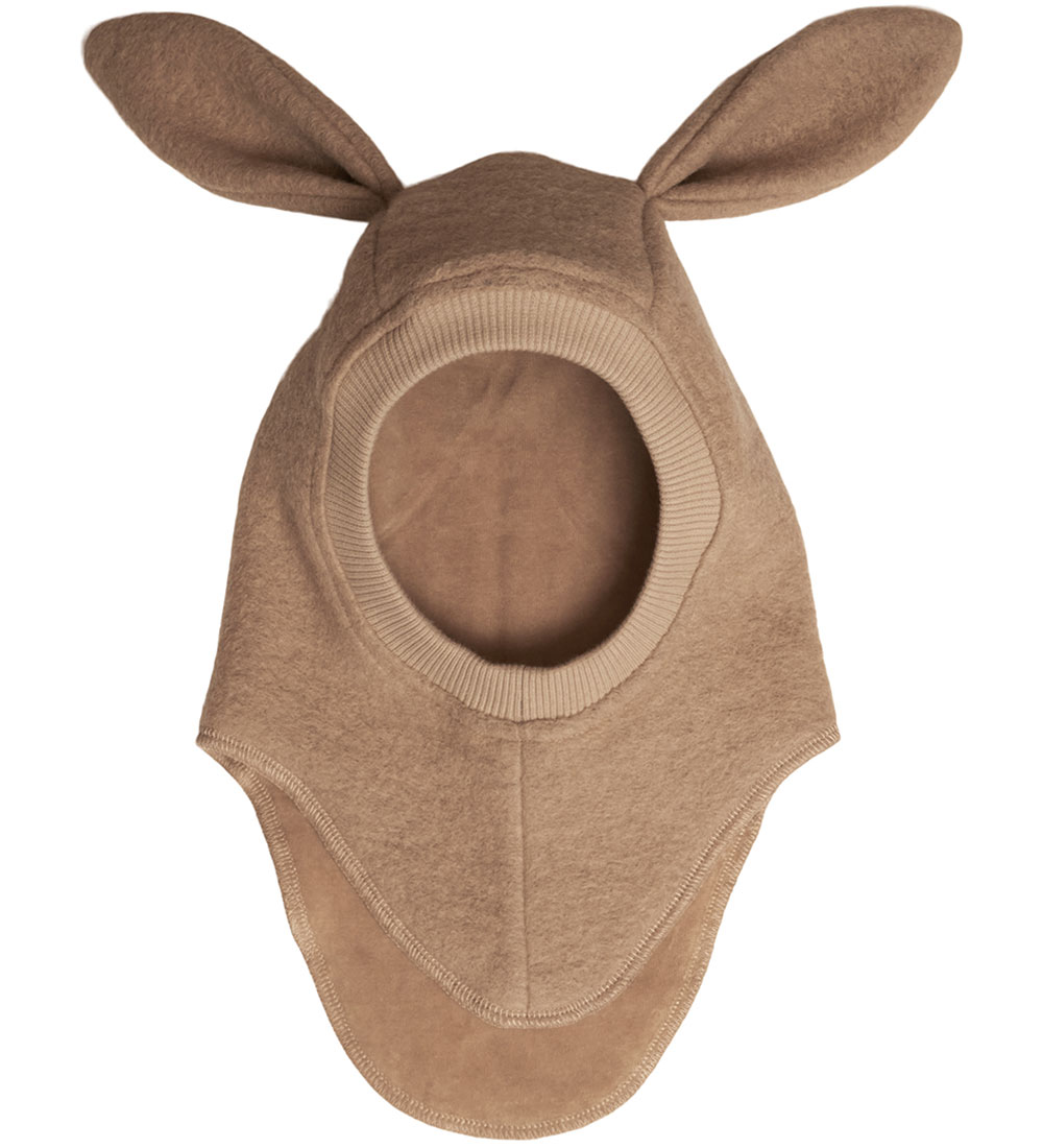 Huttelihut Balaclava - Wool/Cotton - 2-layer - Bunny - Beige
