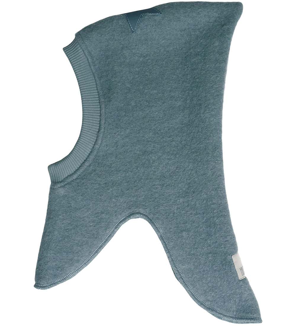Huttelihut Balaclava - Wool/Cotton - 2-layer - Alf - Blue Heaven