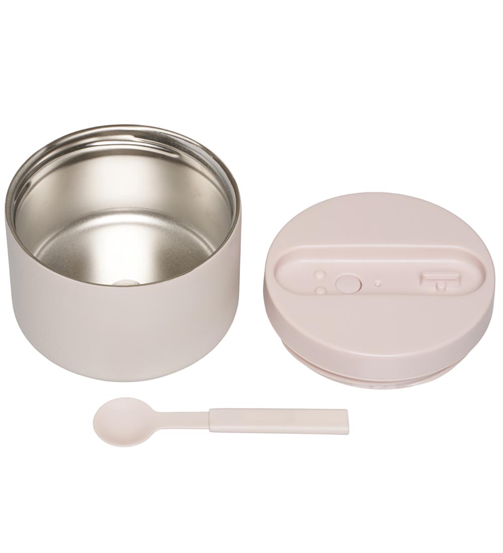 Design Letters Lunchbox w. Spoon - Thermal - Little - Pastel Bei