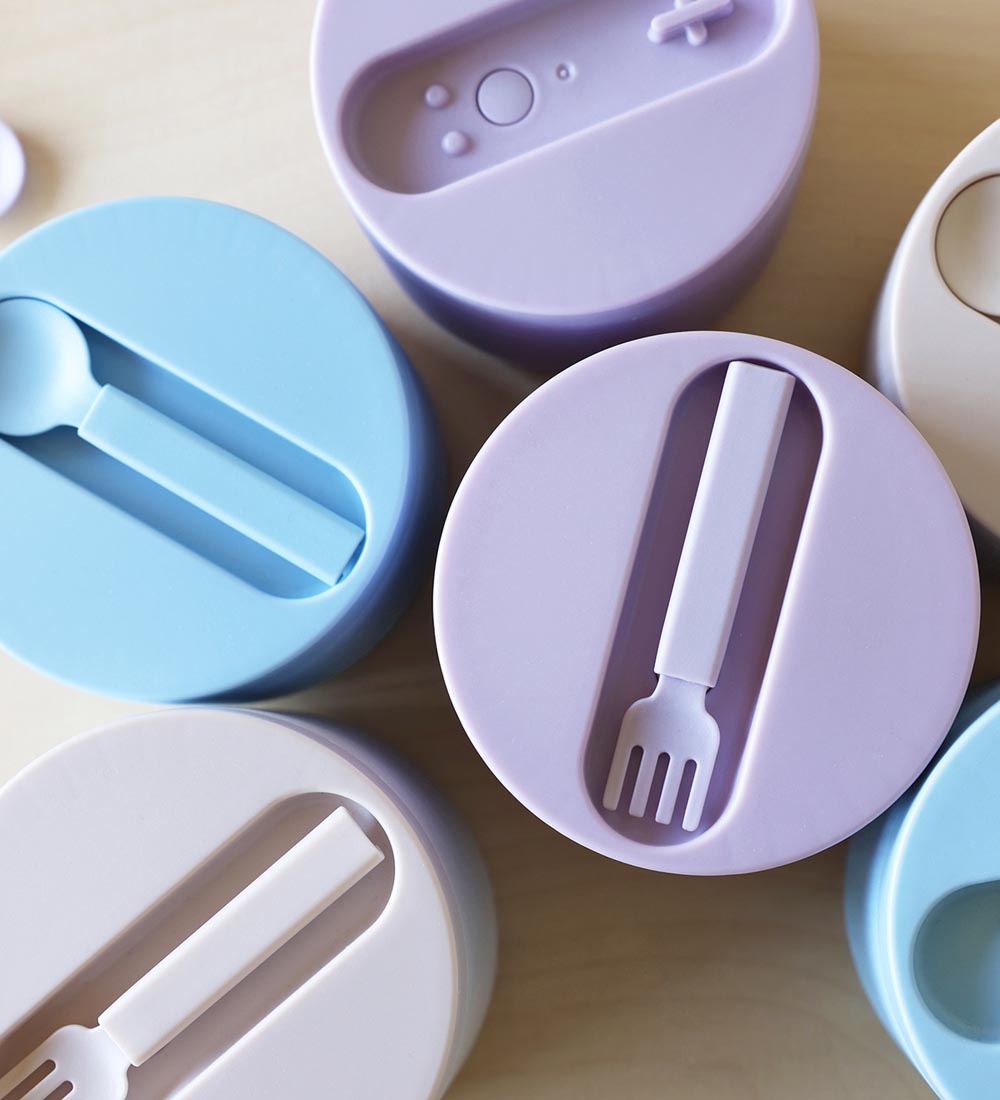 Design Letters Lunchbox w. Spoon - Thermal - Little - Lavender