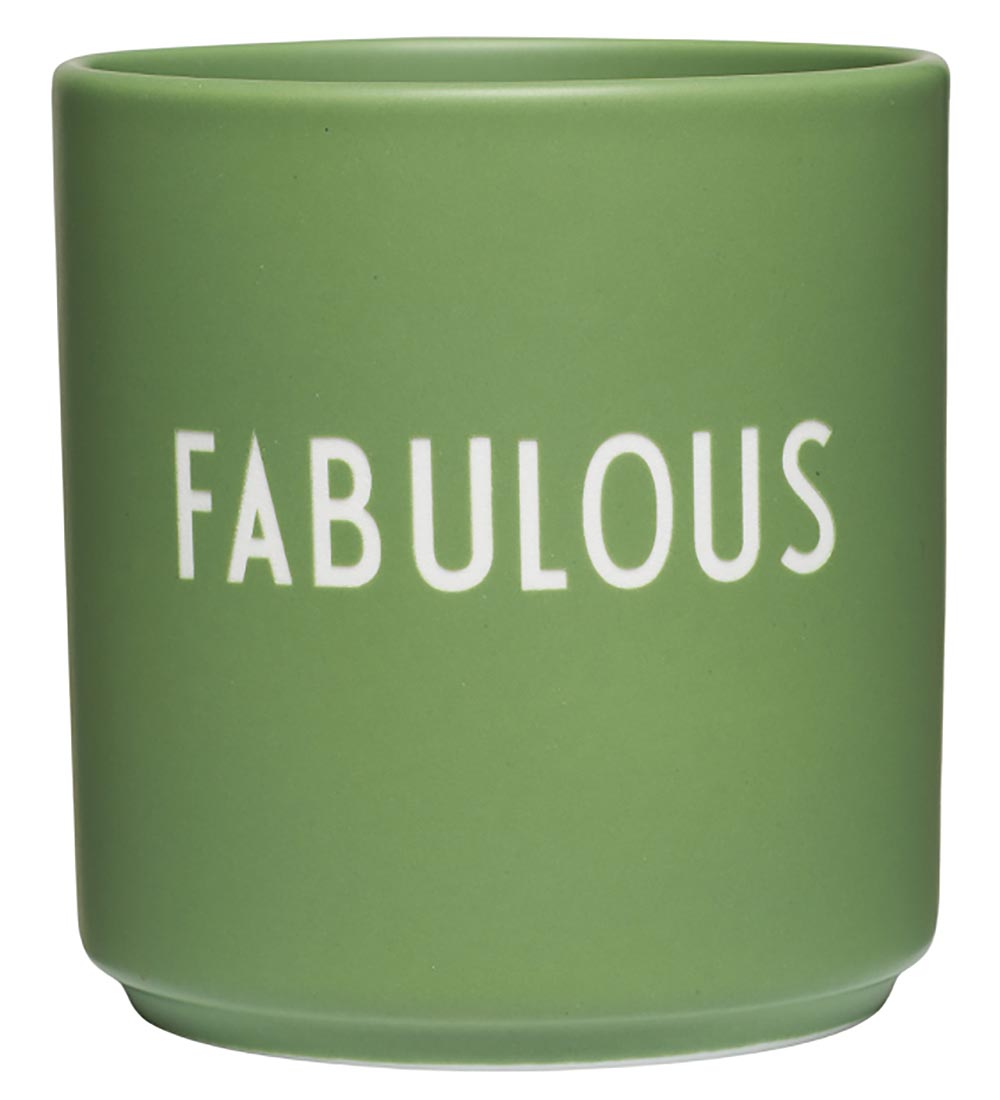 Tasse Design Letters - Favourite - Vert av. Fabuleux