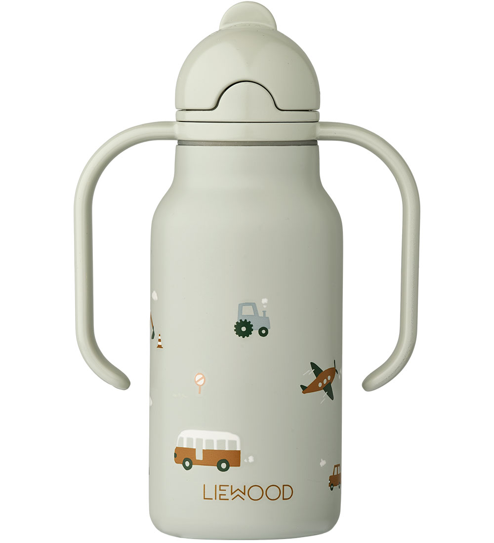 Liewood Juomapullo - 250 ml - Kimmie - Ajoneuvot/Dove Blue