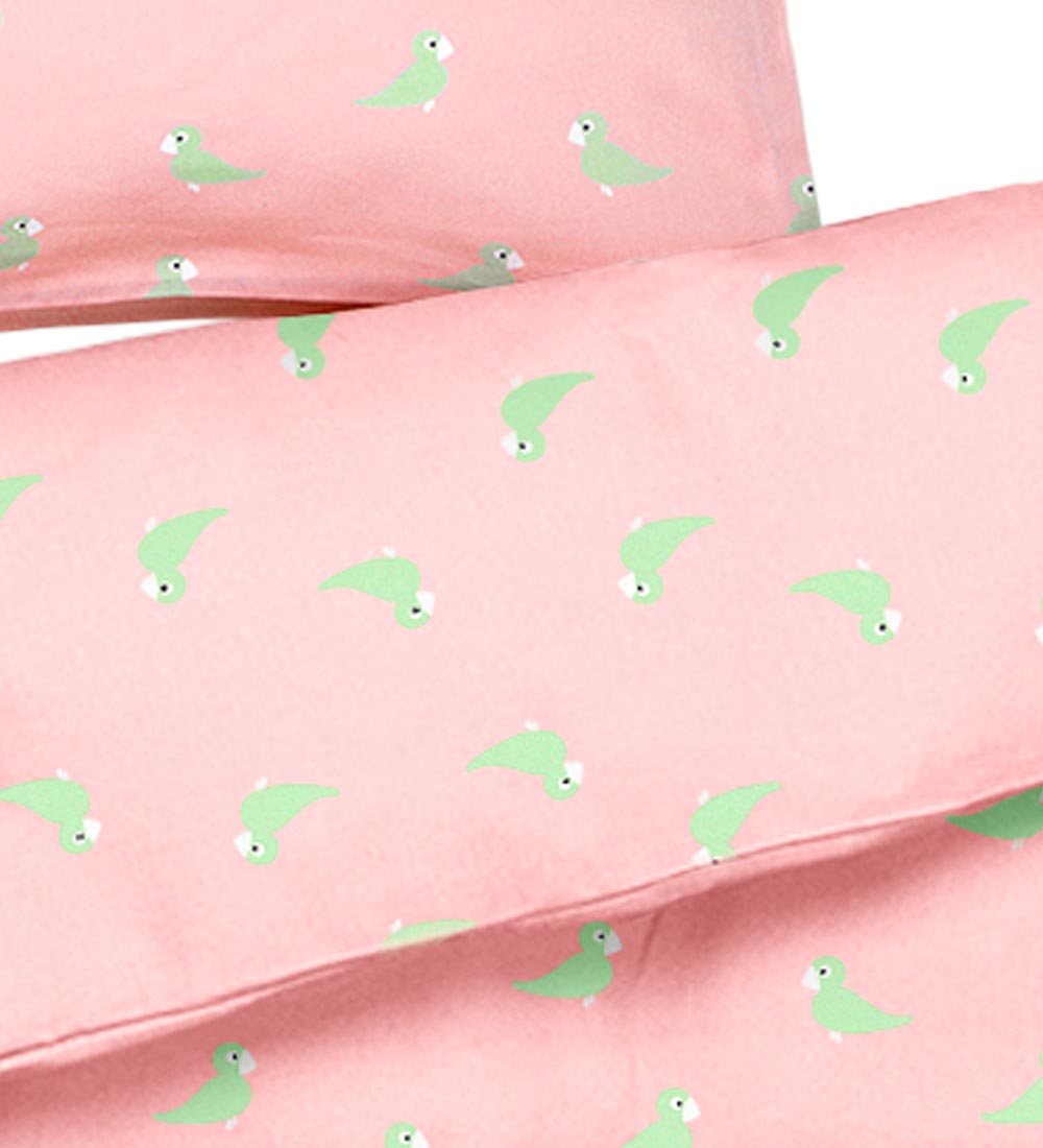 Kay Bojesen Bedding - Junior - Pink/Green w. Songbirds