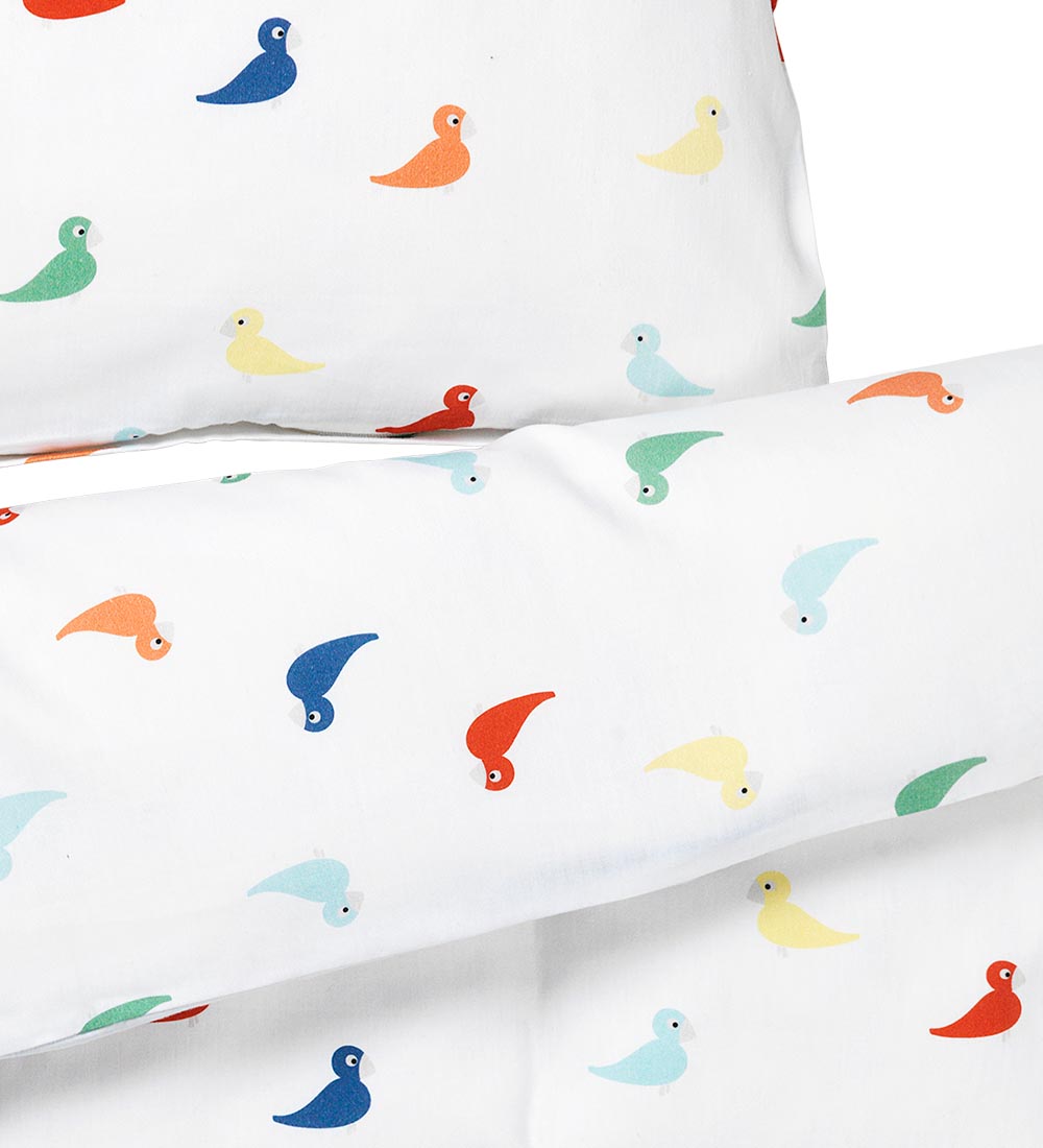Kay Bojesen Bedding - Baby - White/Multicolour w. Songbirds