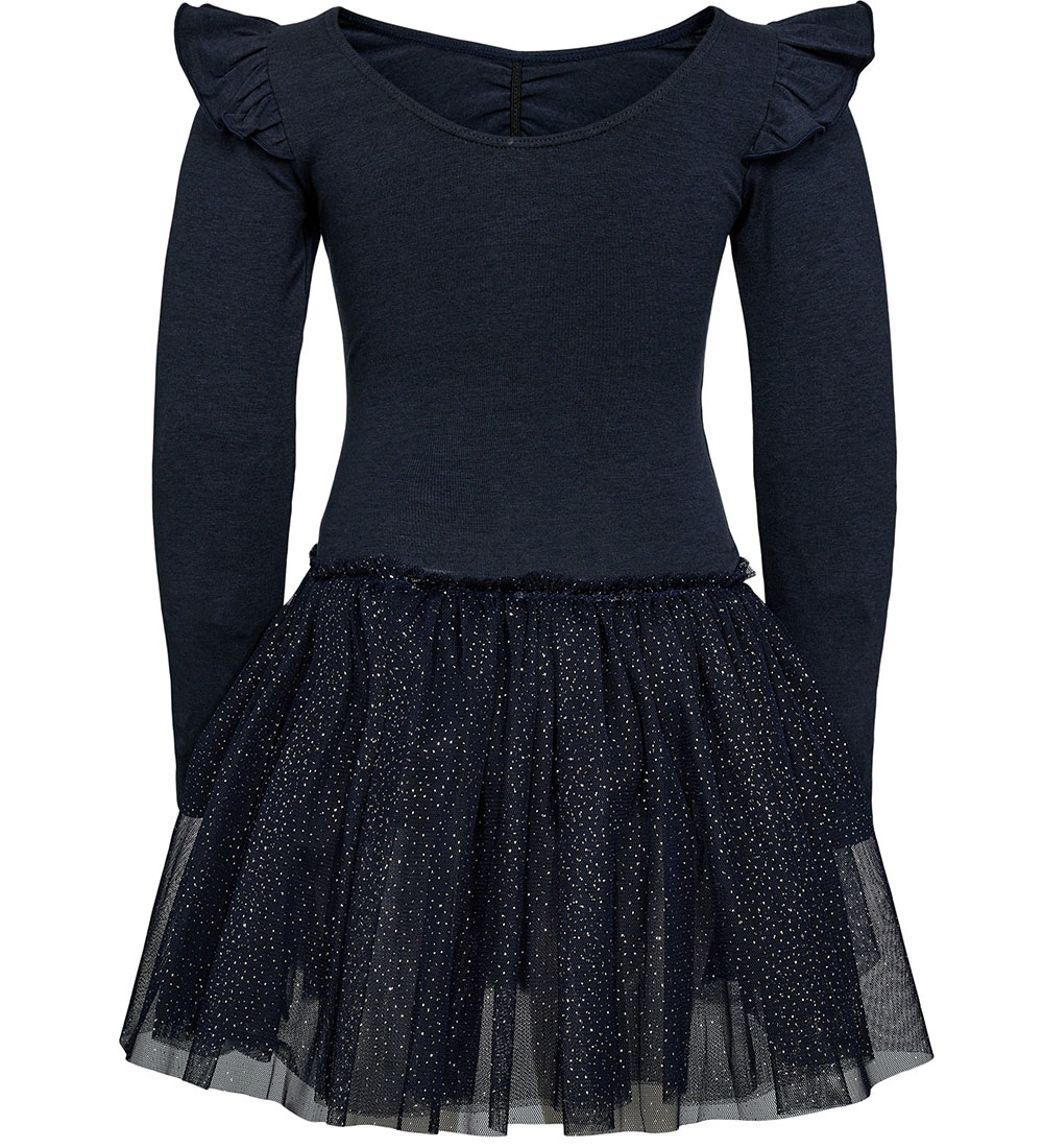 Petit by Sofie Schnoor Gymnastics suit - Dark Blue w. Silver