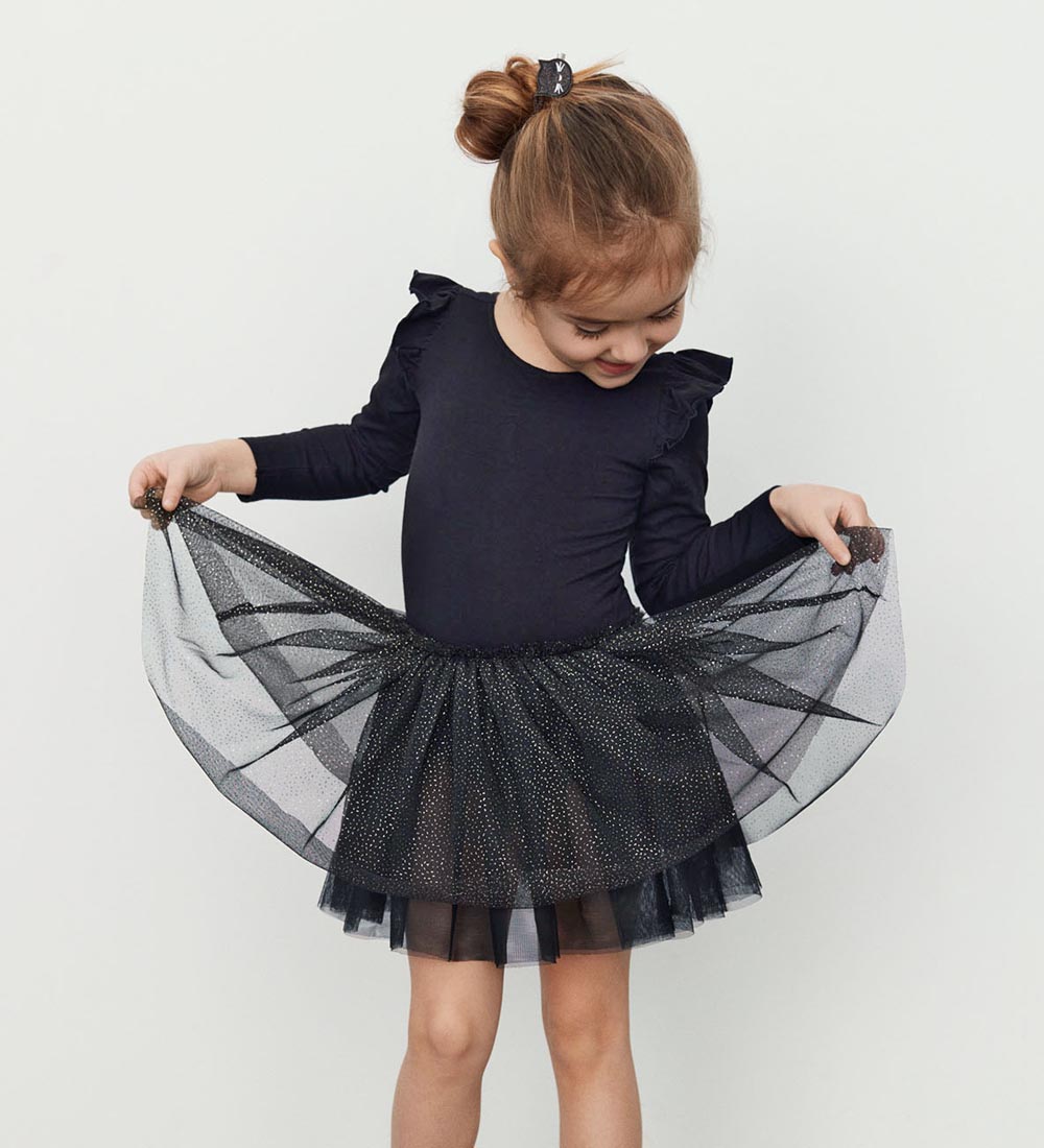 Petit by Sofie Schnoor Gymnastics suit - Dark Blue w. Silver