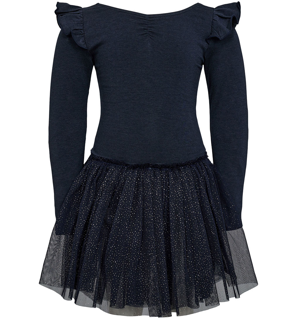 Petit by Sofie Schnoor Gymnastics suit - Dark Blue w. Silver