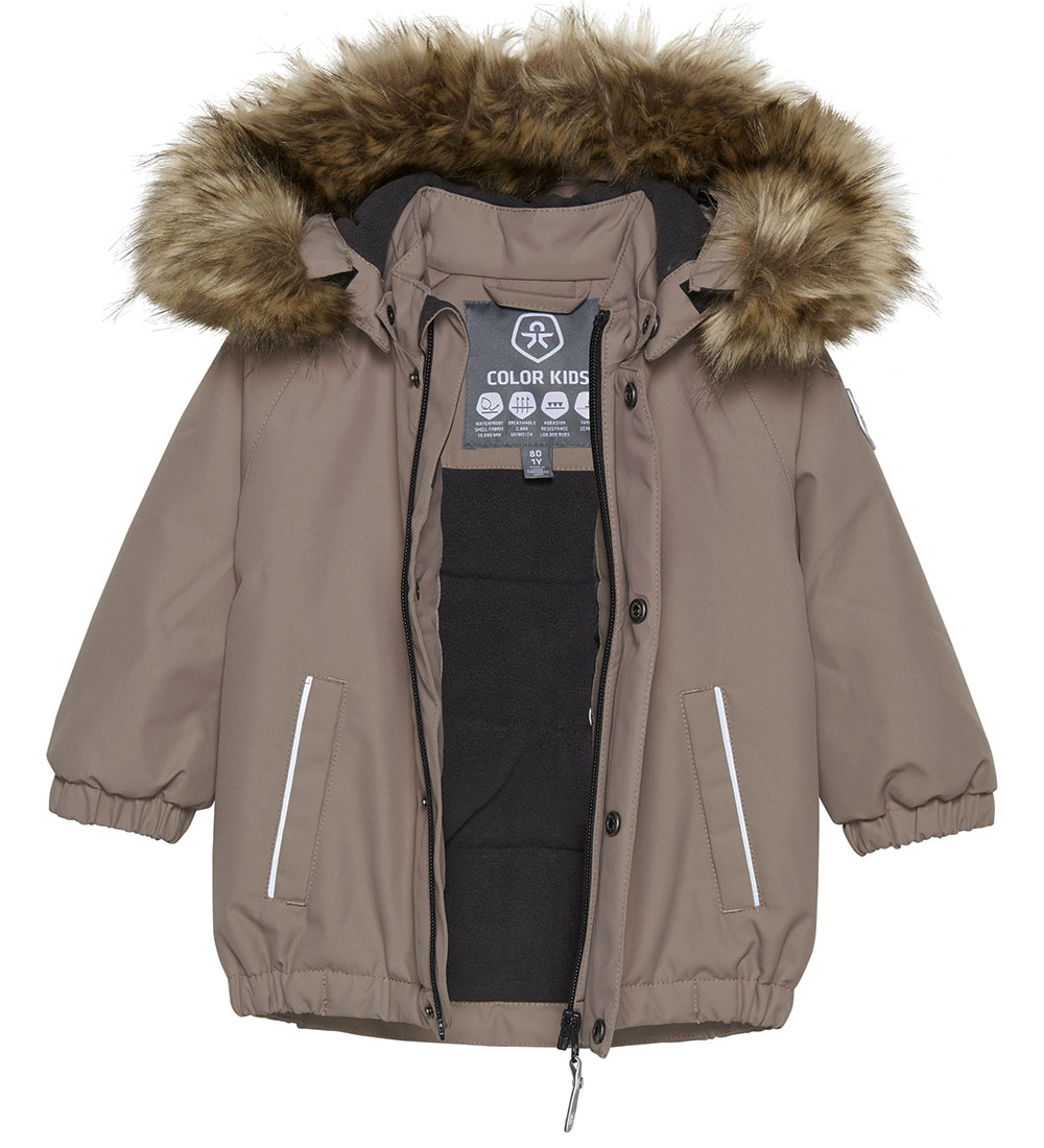 Color Kids Winter Coat - Fossil