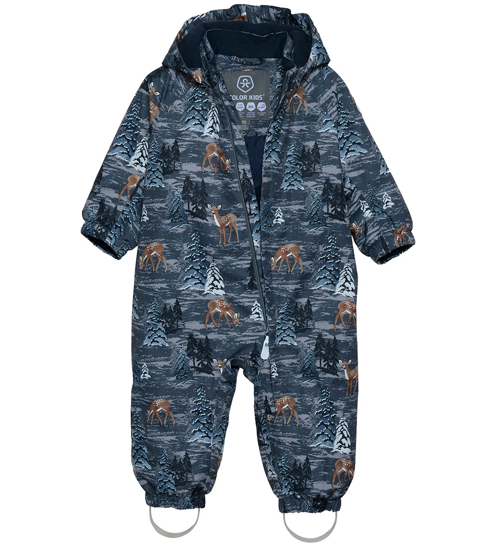 Color Kids Snowsuit - Turbulence w. Print