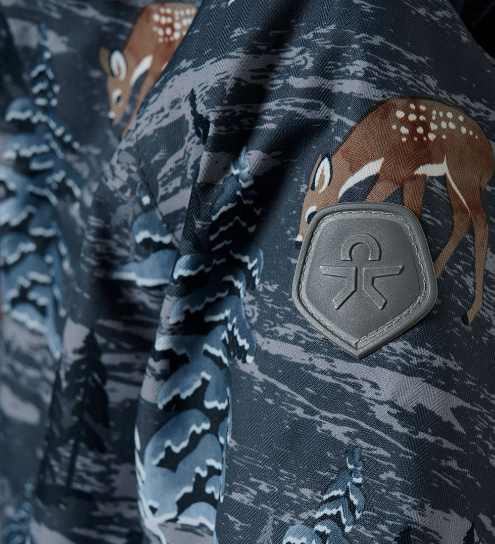 Color Kids Snowsuit - Turbulence w. Print
