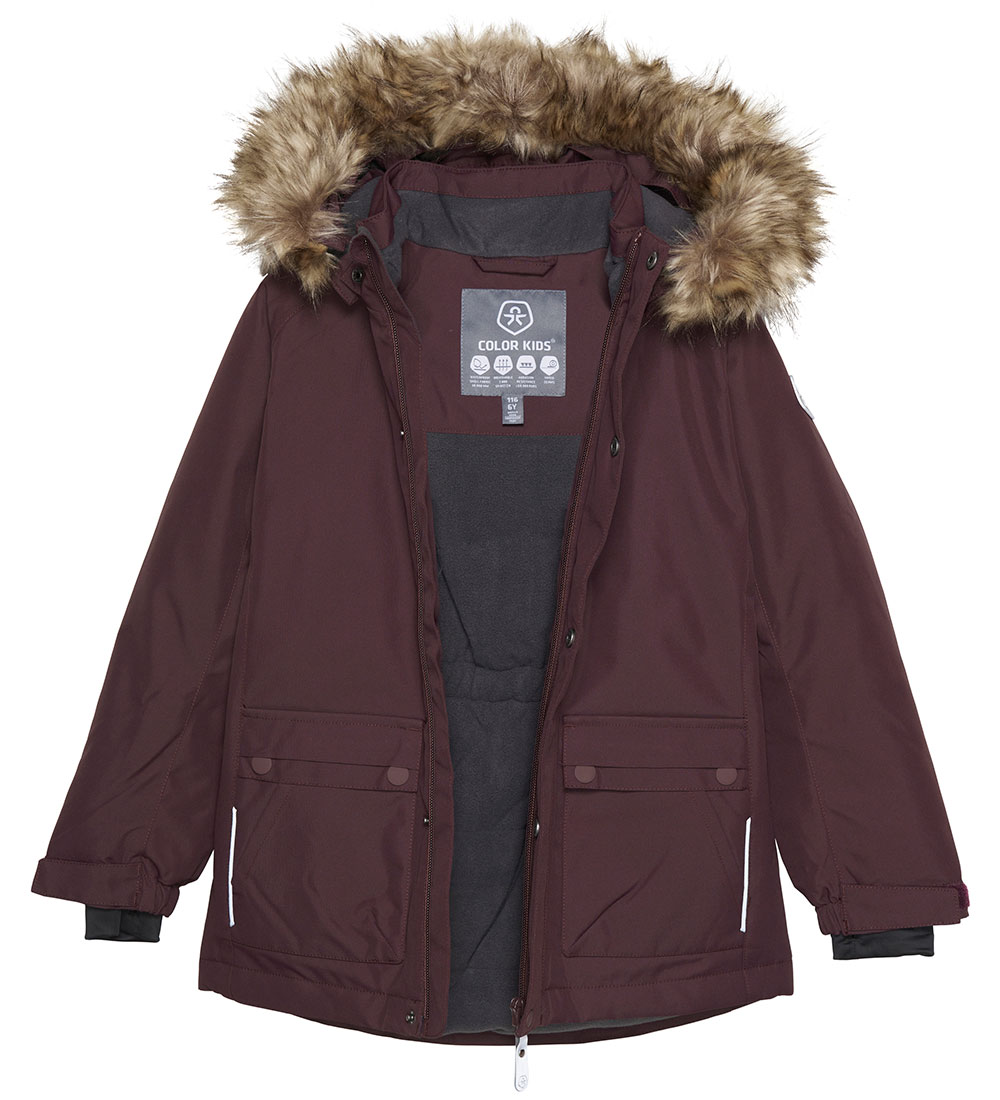Color Kids Winter Coat - Parka - Fudge