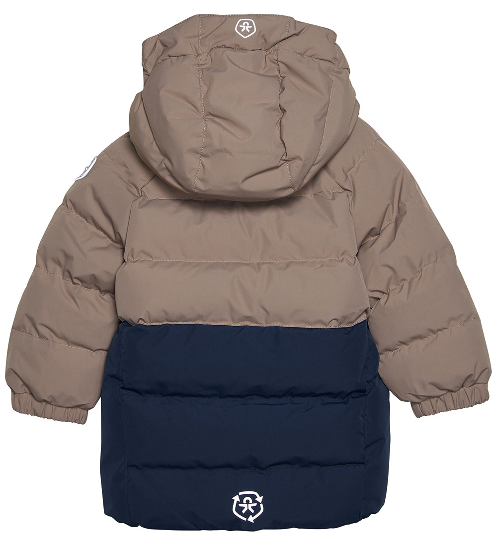 Color Kids Padded Jacket - Fossil/Total Eclipse