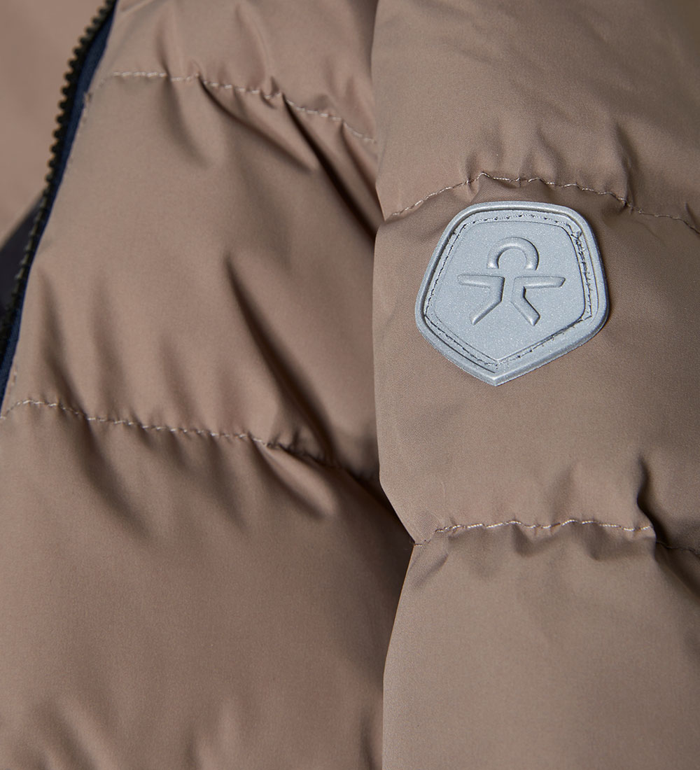 Color Kids Padded Jacket - Fossil/Total Eclipse