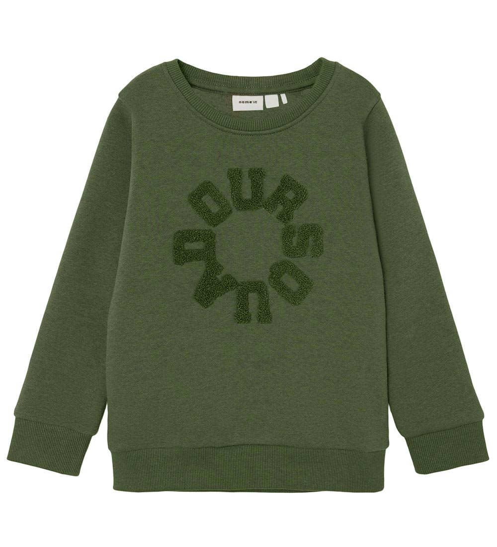 Sweat-shirt Name It - NkmOrlando - Démêlant Green