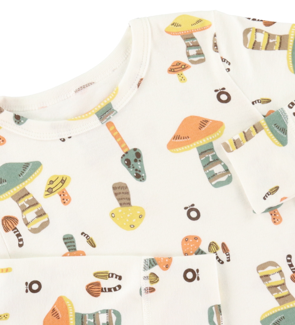 Katvig Blouse - White w. Mushrooms
