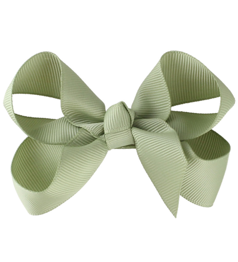 By Stær Haarschleife - Klassisch - 8 cm - Mattgrün