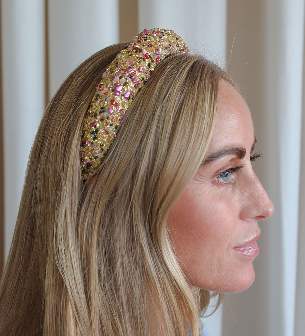 Bows By Str Headband - Cassandra - Gold