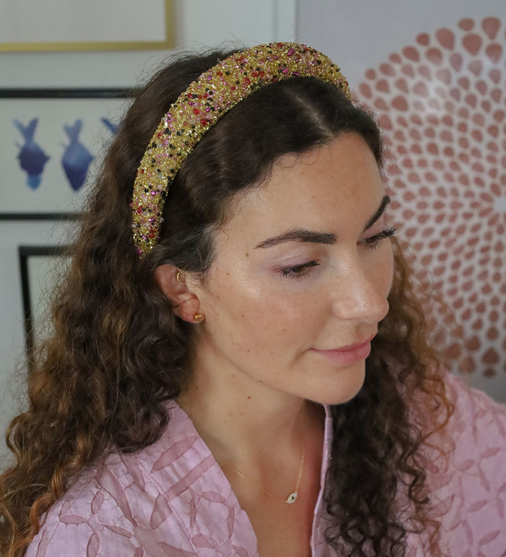 Bows By Str Headband - Cassandra - Gold