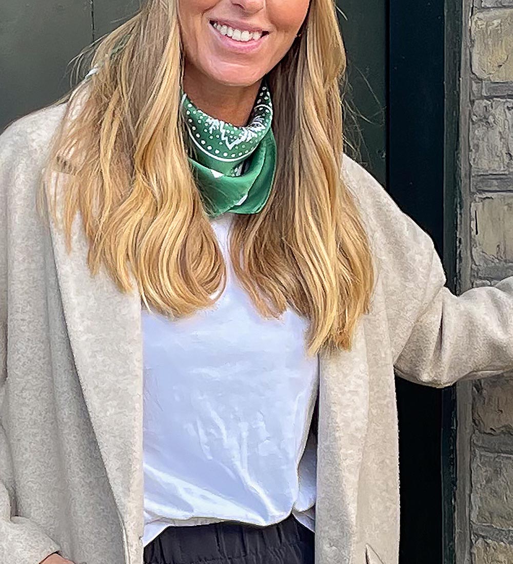 By Stær Scarf - Fie - 53x53 cm - Light Green