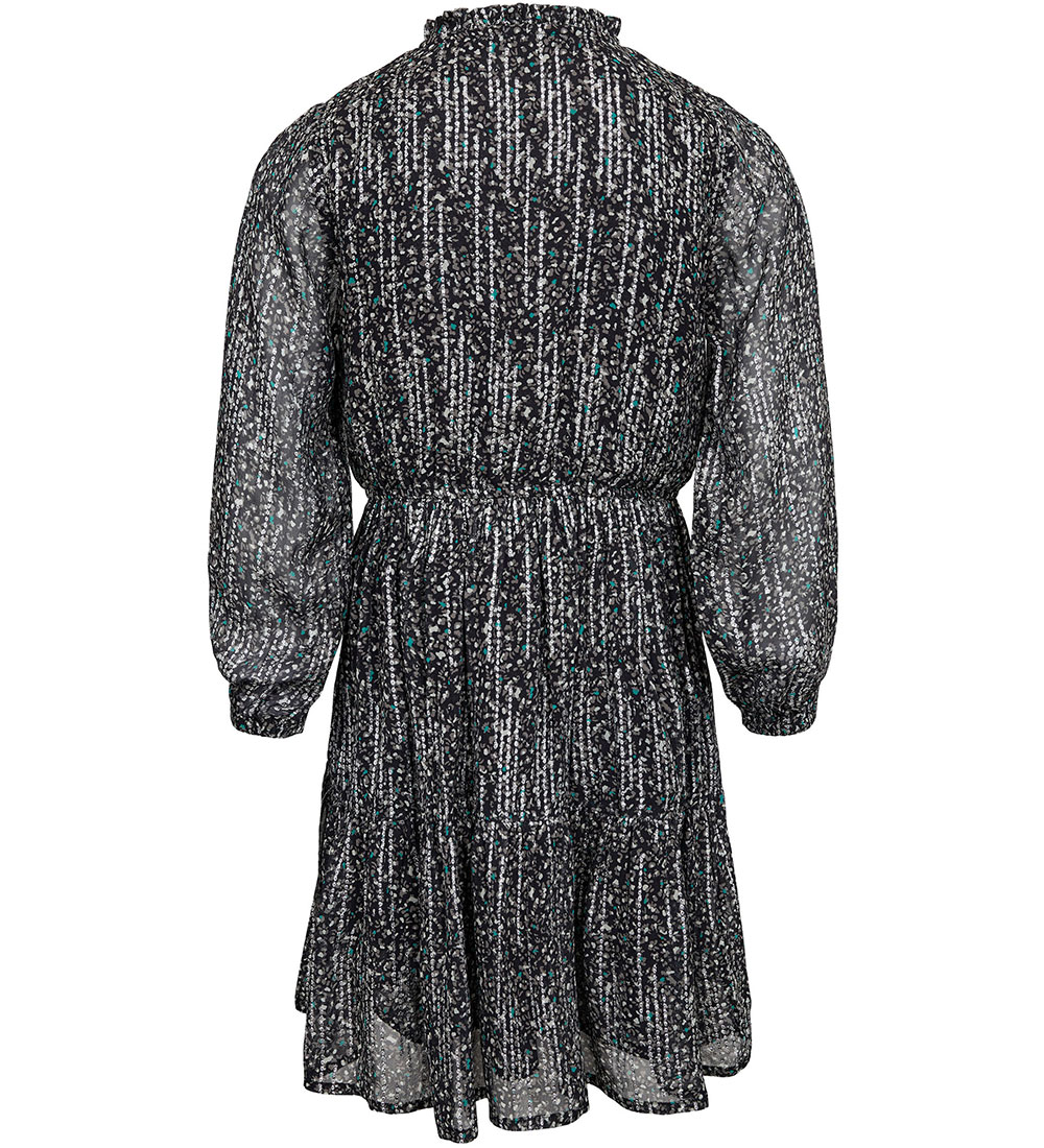 Sofie Schnoor Girls Dress - Black w. Pattern/Glitter