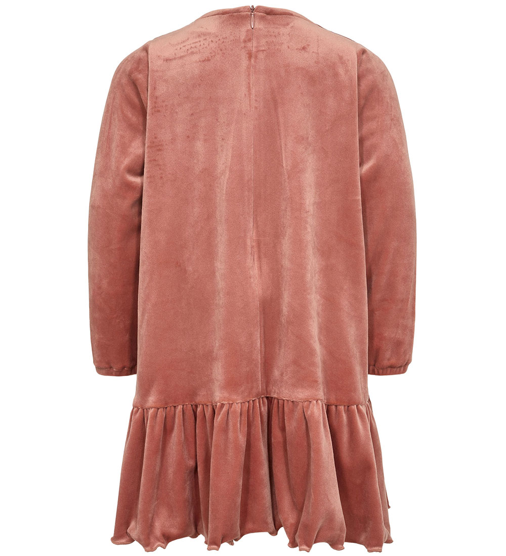 Petit by Sofie Schnoor Dress - Velvet - Dorin - Rust Red