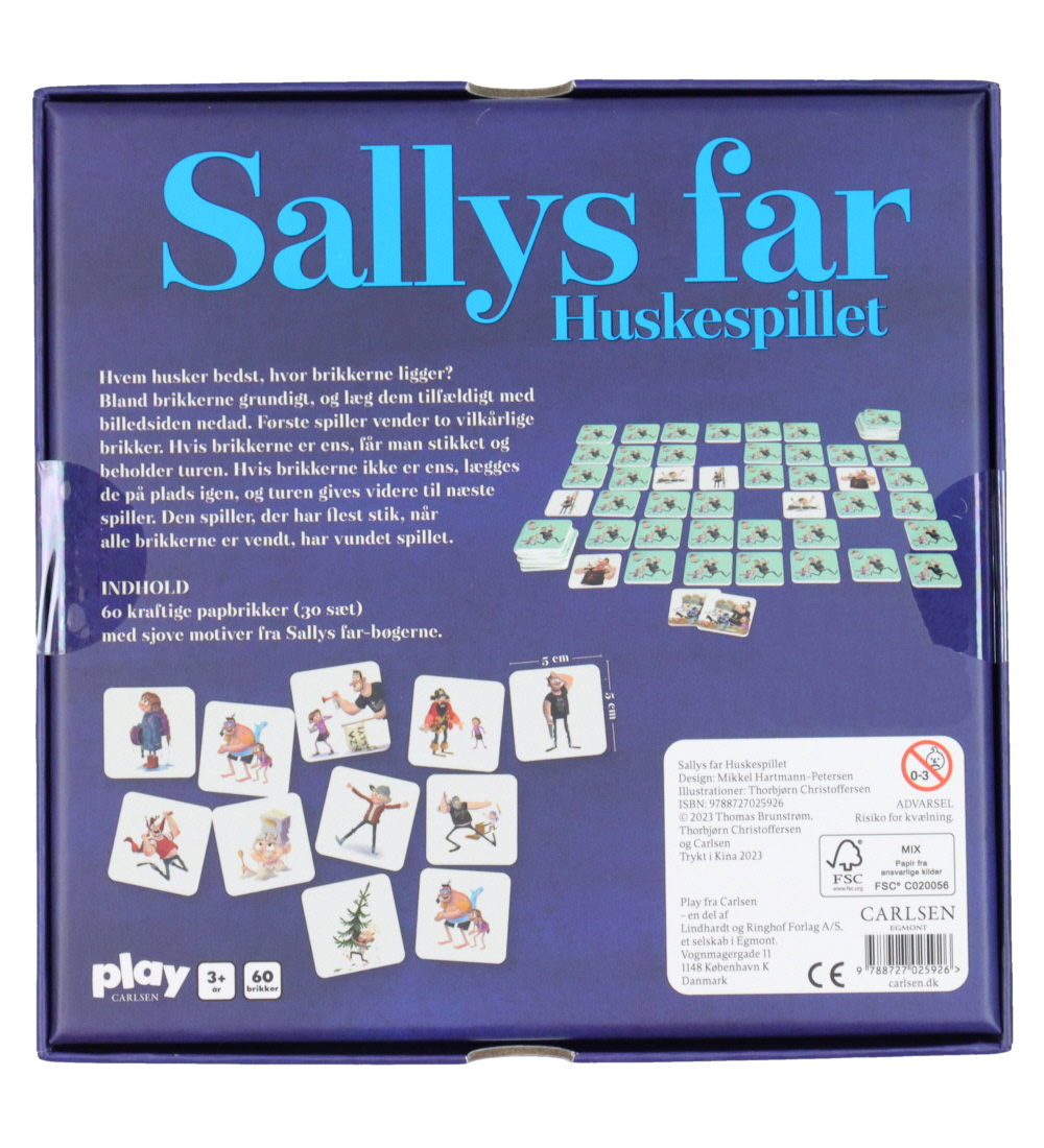 Forlaget Carlsen Memory-Spiel - Sallys Far Huskespillet - 60 Stü