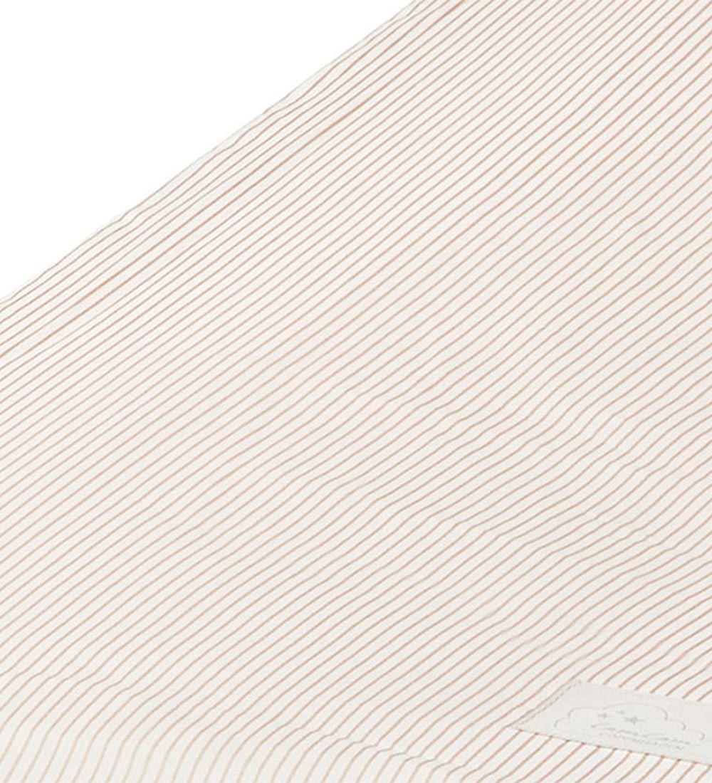 Cam Cam Bed Sheet - 70x140x15 cm - Classic+ Stripes Camel